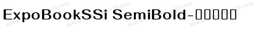 ExpoBookSSi SemiBold字体转换